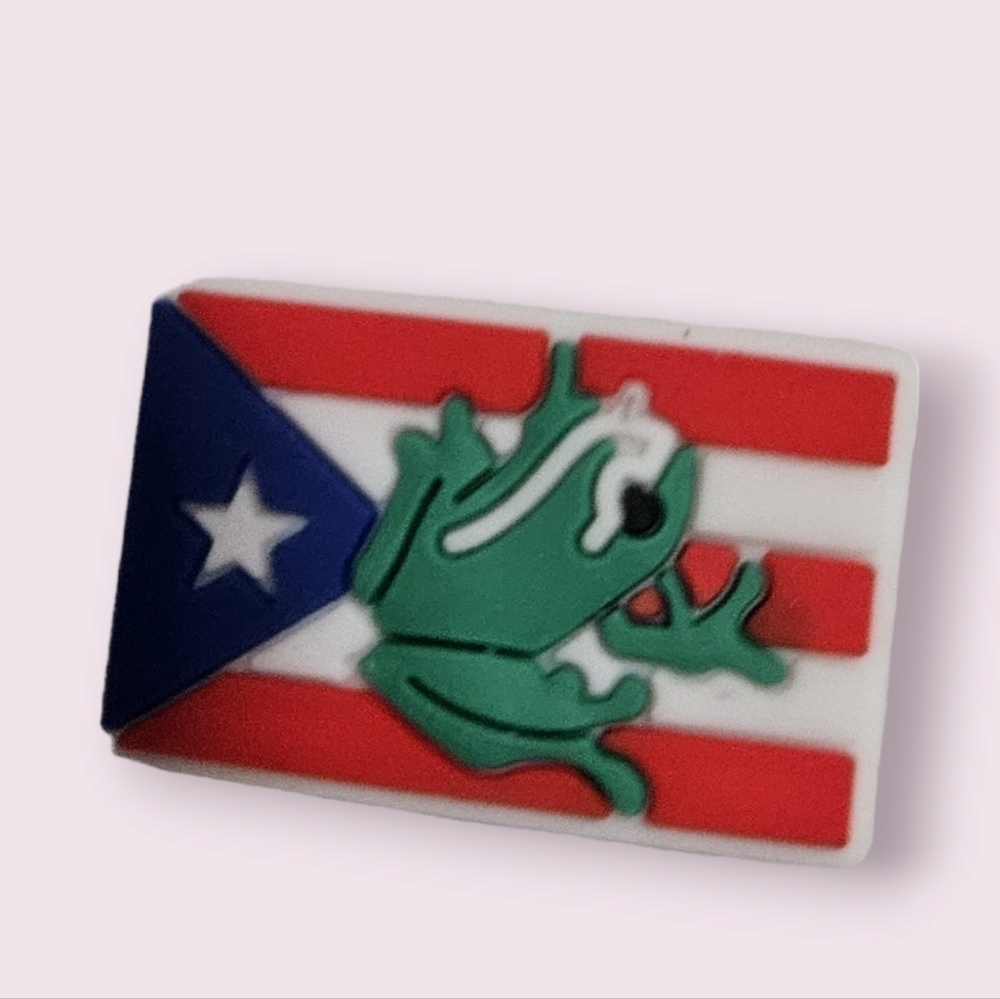 4/$8 Puerto Rico El Coqui Shoe Charm for Crocs